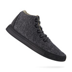 Alto Wool Hi-top Sneaker // Charcoal + Black Sole (US Men's Size 4)