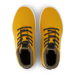 Alto Wool Hi-top Sneaker // Spectra Yellow + White Sole (US Men's Size 4.5)