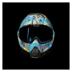 HELMET FRONT by RUBEN ALVEREZ (12"H x 12"W x 2"D)