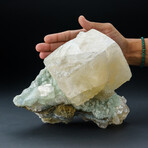 Genuine Calcite on Apophyllite