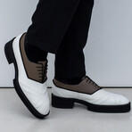 WYN Shoes // White + Brown (Euro: 45)