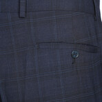 Checked Wool Suit // Dark Blue (S36X29)