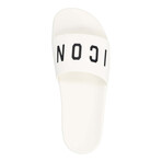 Slippers And Clogs Icon // White + Black (US: 6.5)