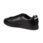 Leather Sneakers // Black + White (US: 7.5)