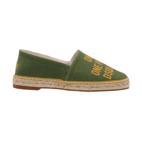 One Life One Planet Espadrillas // Green + Yellow (US: 6)