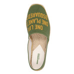 One Life One Planet Espadrillas // Green + Yellow (US: 7.5)