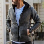 Premium Steel Knit Jacket // Smoked (S)