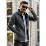 Premium Steel Knit Jacket // Smoked (S)