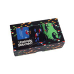 Zain Crew Socks Gift Box // 3-Pack // Multicolor