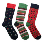 Dante Crew Socks Gift Box // 3-Pack // Multicolor