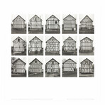 Bernhard and Hilla Becher // Half//Timbered Houses (no text) // 2005 Offset Lithograph