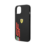 Leather Case Printed Big SF Logo // Black (iPhone 14)