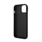 Bimaterial Case Carbon + Polycarbonate With Silver Stripe // Black (iPhone 14)