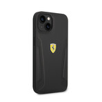 Leather Case Hot Stamped Sides And Yellow Shield Logo // Black (iPhone 14)