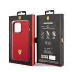 Silicone Case Metal Logo Black Camera Outline // Red (iPhone 14)