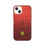 Allover Scuderia And Dyed Bumper Case // Gradient Red (iPhone 14)