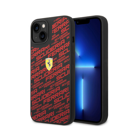 Silicone Case All Over Printed Scuderia // Black (iPhone 14)