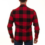 Flannel Shirts // Black & Red Checkered (M)