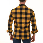 Flannel Shirts // Yellow + Black Checkered (L)