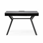 Marston Desk // 3 Drawers + iPad Holder Stand (Gray + Black)