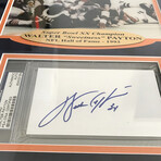 Walter Payton Signed Chicago Bears Triple 8x10 Photo Collage