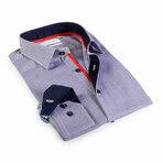 Contemporary Fit Signature Pattern Dress Shirt // Navy Signature Dots (S)