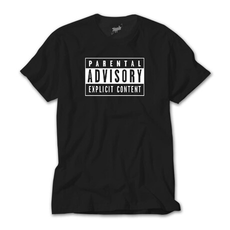 Parental Advisory T-Shirt // Black (2XL)