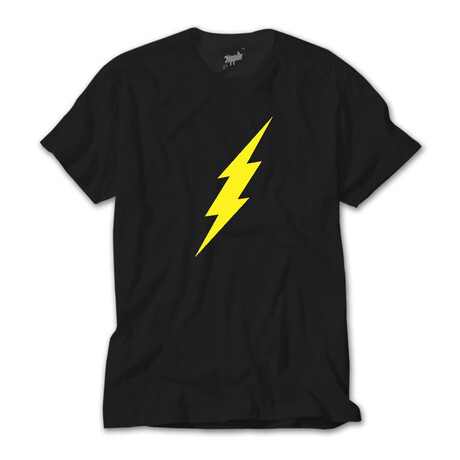 Lightning Bolt T-Shirt // Black (XS)