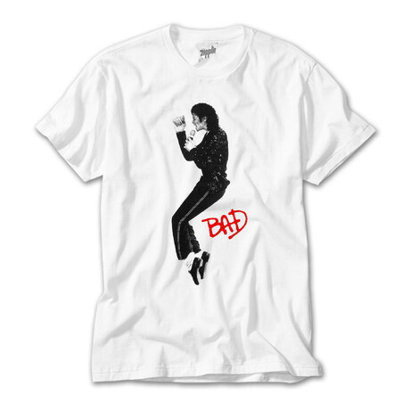 Michael Jackson Bad T-Shirt // White (XS)