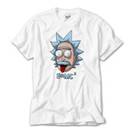 Rick E=MC2 T-Shirt // White (L)