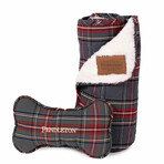 Pendleton Plaid Pet Throw & Bone Combo (Grey Stewart)