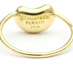 18k Yellow Gold Bean Ring // Ring Size: 5 // Pre-Owned