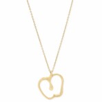 18k Yellow Gold Apple Necklace // 15.94" // Pre-Owned