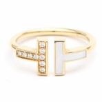 18k Rose Gold T Wire Diamond Ring // Ring Size: 6 // Pre-Owned