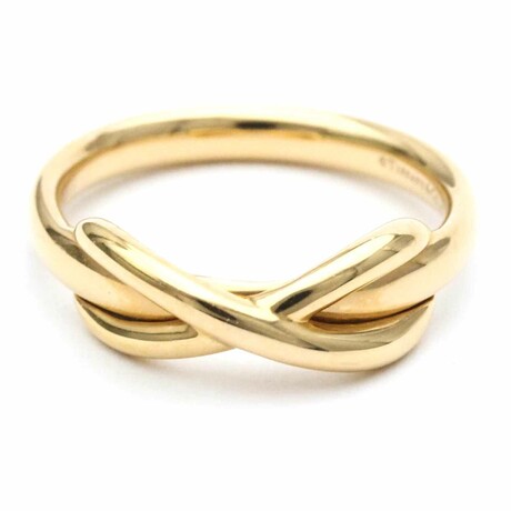 18k Rose Gold Infinity Ring // Ring Size: 5 // Pre-Owned