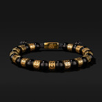 Royale Onyx Bracelet // Gold + Black (X-Small)