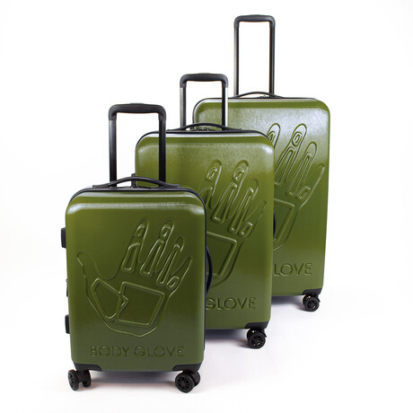 Redondo 3-Piece Hardside Spinner Set // Olive Branch