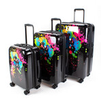 Bursts 3-Piece Hardside Spinner Set // Multicolor