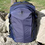 Tomlee Roll Top Backpack // Blue