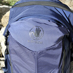 Tomlee Roll Top Backpack // Blue