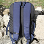 Tomlee Roll Top Backpack // Blue