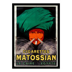 Matossian Cigarettes Cairo, Egypt (1926) (15"H x 18"W x 2"D)