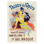 Poster for the 1st. Masked Ball, the Big Party at the Opera, January 22 (1898) (15"H x 18"W x 2"D)