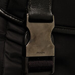 Prada Tessuto Double Buckle Flap Bag