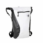 Advenire Vertical Roll-Top Backpack // White