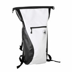 Advenire Vertical Roll-Top Backpack // White