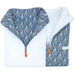 1/4 Zip Reversible Sherpa Fleece // Electric + Trail (X-Small)