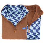 1/4 Zip Reversible Sherpa Fleece // Wood + Wild (X-Small)