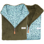 1/4 Zip Reversible Sherpa Fleece // Fern + Euphoria (X-Small)