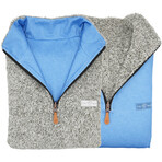 1/4 Zip Reversible Sherpa Fleece // Obsidian + Treasure 2.0 (X-Small)